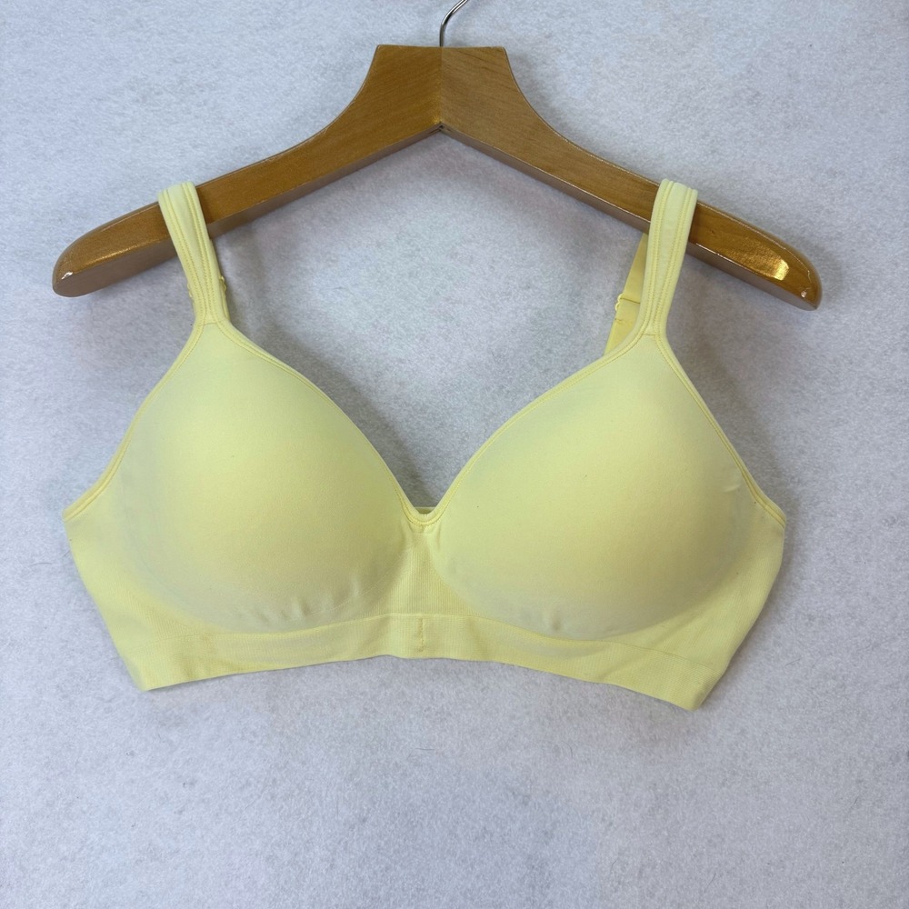Underoutfit Style 460 Perfect Neckline Wireless Bra Yellow Women XL Adjustable